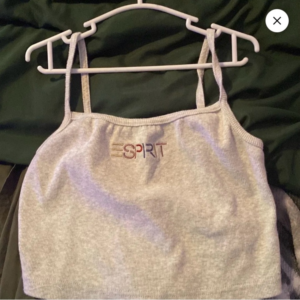Grey Cropped Cami